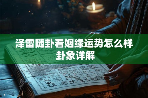 泽雷随卦看姻缘运势怎么样 卦象详解