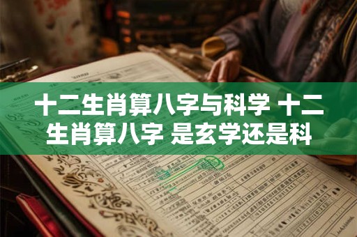 十二生肖算八字与科学 十二生肖算八字 是玄学还是科学