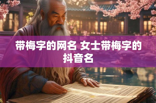 带梅字的网名 女士带梅字的抖音名