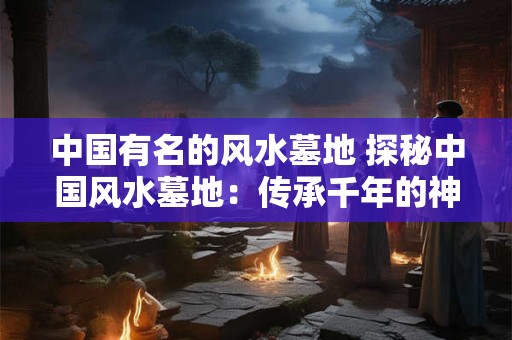中国有名的风水墓地 探秘中国风水墓地：传承千年的神秘文化