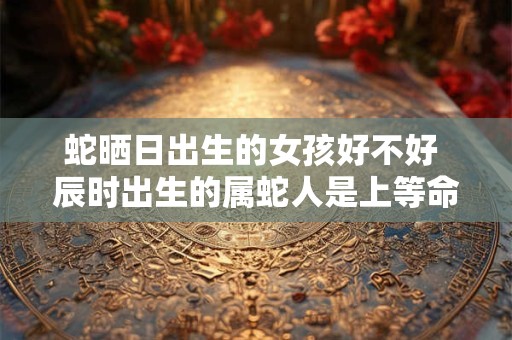 详细阅读:蛇晒日出生的女孩好不好 辰时出生的属蛇人是上等命 蛇晒日出生的女孩好不好 辰时出生的属蛇人是上等命