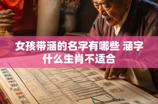 女孩带涵的名字有哪些 涵字什么生肖不适合