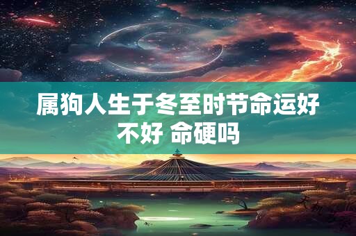 属狗人生于冬至时节命运好不好 命硬吗