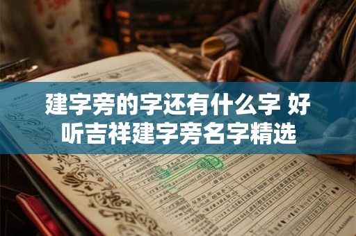建字旁的字还有什么字 好听吉祥建字旁名字精选