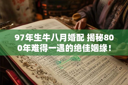 97年生牛八月婚配 揭秘800年难得一遇的绝佳姻缘！