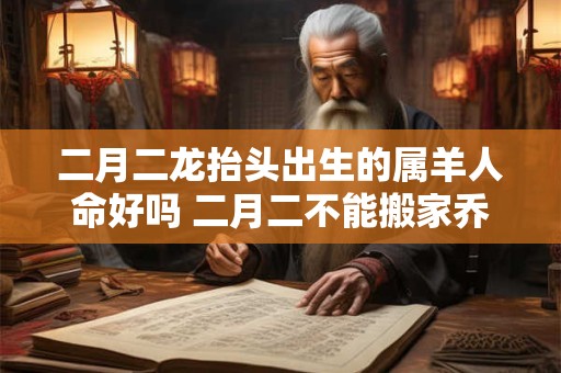 二月二龙抬头出生的属羊人命好吗 二月二不能搬家乔迁