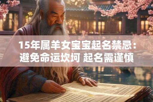 15年属羊女宝宝起名禁忌：避免命运坎坷 起名需谨慎