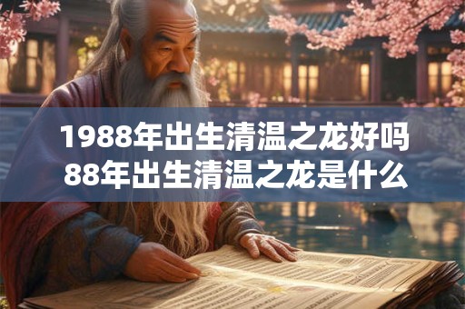 1988年出生清温之龙好吗 88年出生清温之龙是什么命