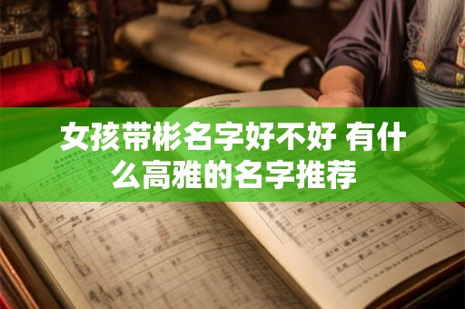 女孩带彬名字好不好 有什么高雅的名字推荐