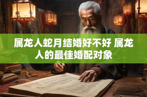 属龙人蛇月结婚好不好 属龙人的最佳婚配对象