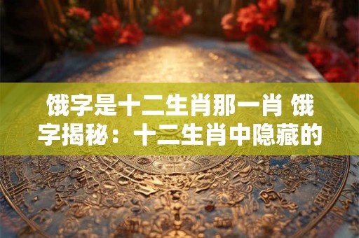 饿字是十二生肖那一肖 饿字揭秘：十二生肖中隐藏的秘密