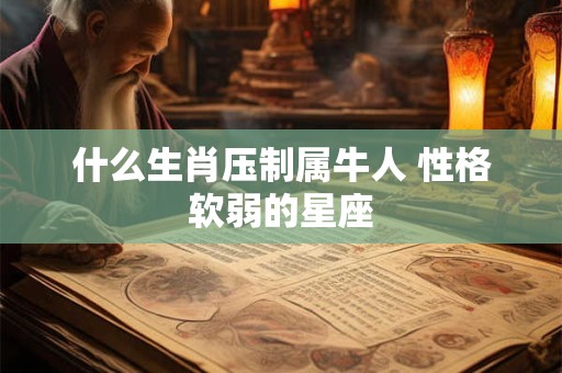 什么生肖压制属牛人 性格软弱的星座