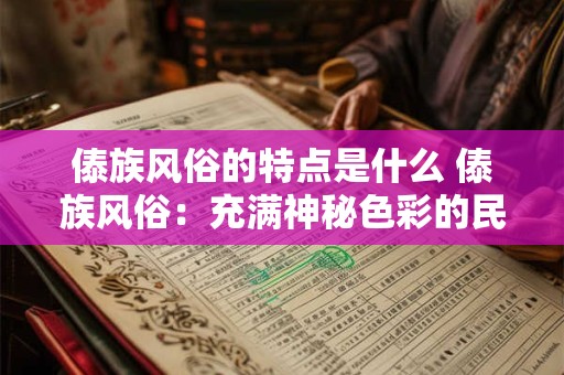 傣族风俗的特点是什么 傣族风俗：充满神秘色彩的民族文化