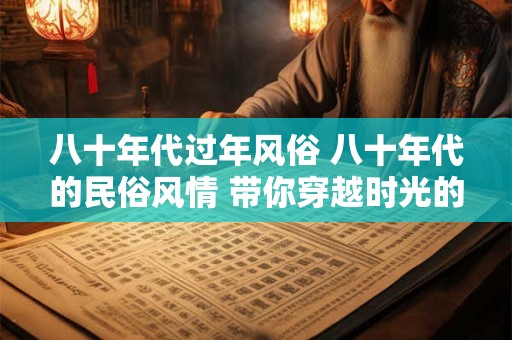 八十年代过年风俗 八十年代的民俗风情 带你穿越时光的记忆