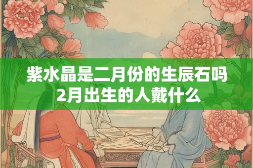 紫水晶是二月份的生辰石吗 2月出生的人戴什么
