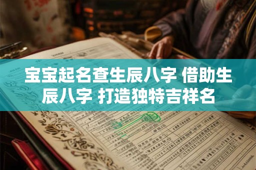 宝宝起名查生辰八字 借助生辰八字 打造独特吉祥名