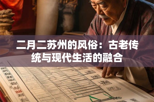 二月二苏州的风俗：古老传统与现代生活的融合