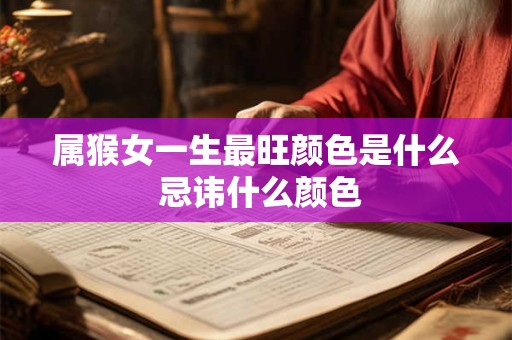 属猴女一生最旺颜色是什么 忌讳什么颜色
