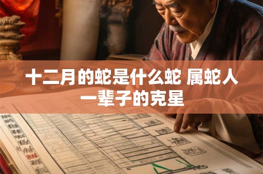 十二月的蛇是什么蛇 属蛇人一辈子的克星