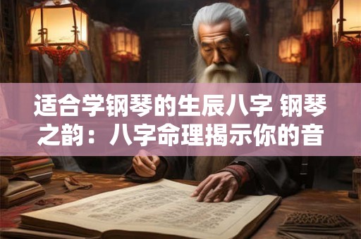 适合学钢琴的生辰八字 钢琴之韵:八字命理揭示你的音乐天赋 适合学钢琴的生辰八字 钢琴之韵:八字命理揭示你的音乐天赋