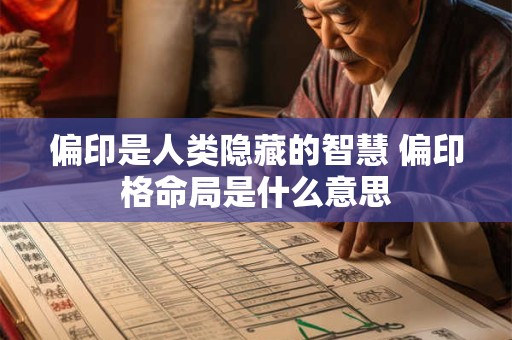 偏印是人类隐藏的智慧 偏印格命局是什么意思