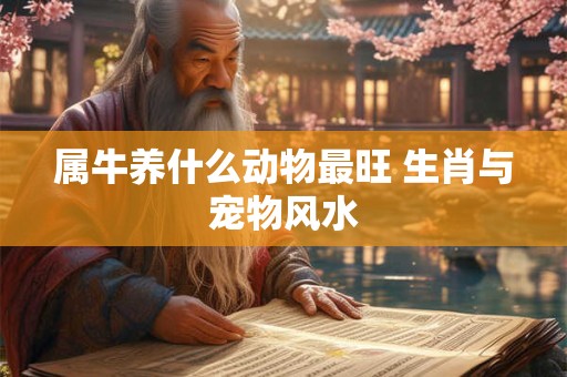 属牛养什么动物最旺 生肖与宠物风水
