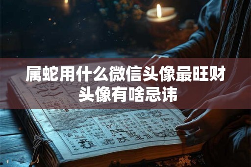 属蛇用什么微信头像最旺财 头像有啥忌讳