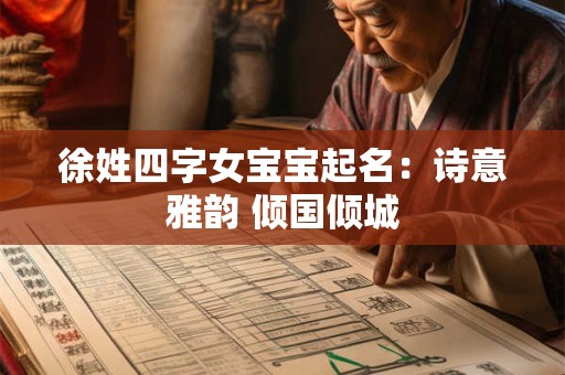 徐姓四字女宝宝起名：诗意雅韵 倾国倾城