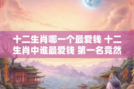 十二生肖哪一个最爱钱 十二生肖中谁最爱钱 第一名竟然是…