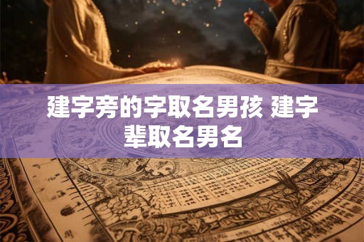 建字旁的字取名男孩 建字辈取名男名
