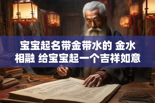 宝宝起名带金带水的 金水相融 给宝宝起一个吉祥如意的名字
