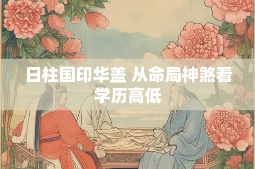 日柱国印华盖 从命局神煞看学历高低