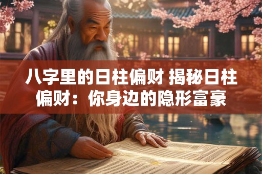 八字里的日柱偏财 揭秘日柱偏财：你身边的隐形富豪