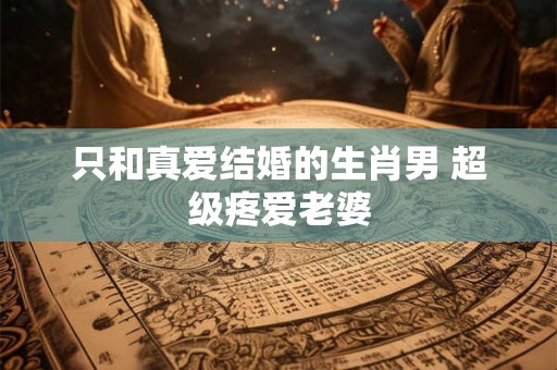 只和真爱结婚的生肖男 超级疼爱老婆