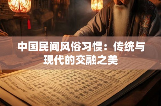 中国民间风俗习惯：传统与现代的交融之美