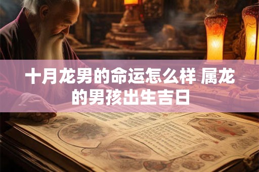 十月龙男的命运怎么样 属龙的男孩出生吉日
