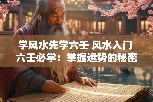 学风水先学六壬 风水入门 六壬必学：掌握运势的秘密武器