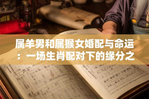 详细阅读:属羊男和属猴女婚配与命运:一场生肖配对下的缘分之旅 属羊男和属猴女婚配与命运:一场生肖配对下的缘分之旅