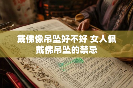 戴佛像吊坠好不好 女人佩戴佛吊坠的禁忌