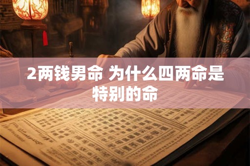 2两钱男命 为什么四两命是特别的命