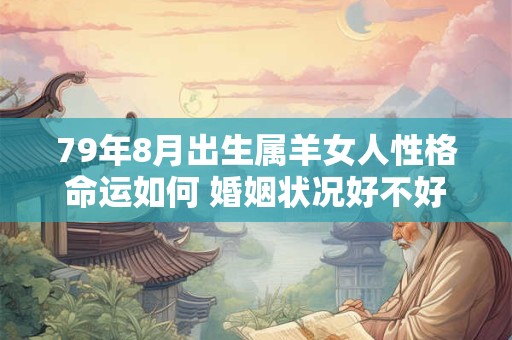 79年8月出生属羊女人性格命运如何 婚姻状况好不好