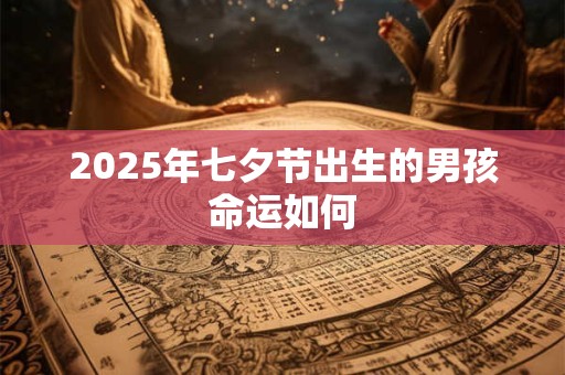 2025年七夕节出生的男孩命运如何