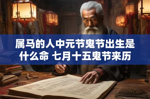 属马的人中元节鬼节出生是什么命 七月十五鬼节来历