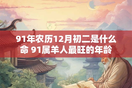 91年农历12月初二是什么命 91属羊人最旺的年龄