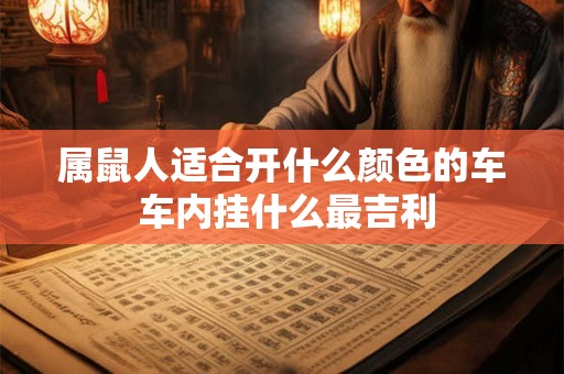 属鼠人适合开什么颜色的车 车内挂什么最吉利