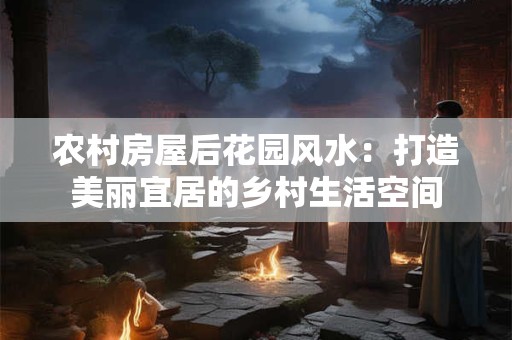农村房屋后花园风水：打造美丽宜居的乡村生活空间