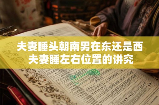 夫妻睡头朝南男在东还是西 夫妻睡左右位置的讲究