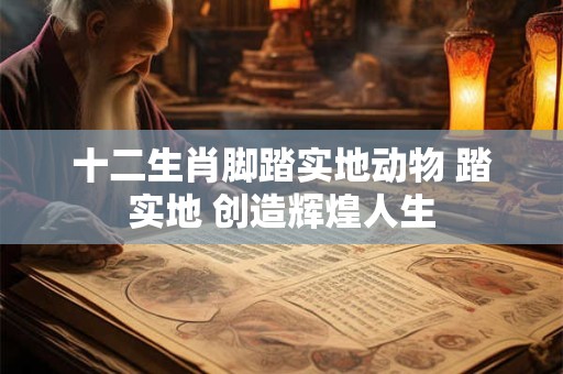 十二生肖脚踏实地动物 踏实地 创造辉煌人生