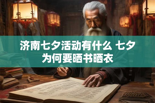 济南七夕活动有什么 七夕为何要晒书晒衣