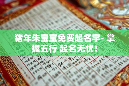 猪年朱宝宝免费起名字- 掌握五行 起名无忧！